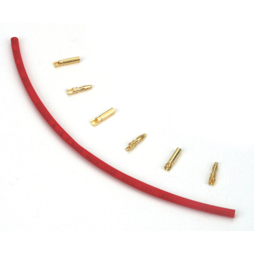 E-flite Gold Bullet Connector Set, 2mm (3)